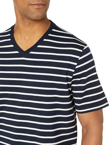 Vista 4 de Tienda Essentials Mens Regular-Fit Short-Sleeve V-Neck T-Shirt Pack of 2