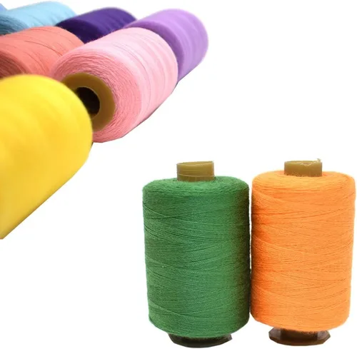 Vista 2 de Hilo de coser de 24 colores para coser a máquina y a mano, 1000 yardas, poliéster