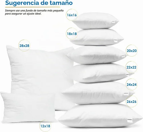 Vista 5 de Nestl Almohadas Decorativas para Sofá, Relleno de Almohada 12x18, Almohada Decorativa Suave, Rellenos de Almohada Ligeros 12x18, Almohadas para Sofá