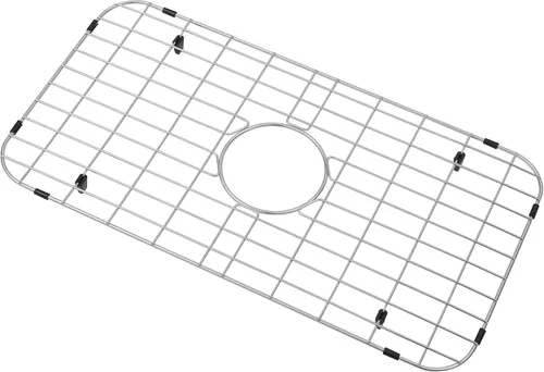 Vista 17 de Rejilla de fregadero de cocina Zeesink, protectores de fregadero de 18 1/2" X 13 3/8", rejilla de fregadero de acero inoxidable con drenaje central