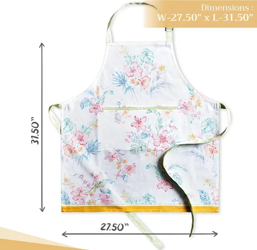 Vista 85 de Maison d' Hermine Delantales para mujer con bolsillo, 100% algodón (27.50 x 31.50 pulgadas)