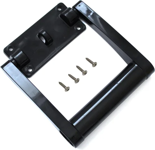 Vista 3 de JSP Manufacturing Manijas de repuesto para refrigerador de plástico negro # 21025 compatibles con Igloo para refrigeradores de 90-100 cuartos
