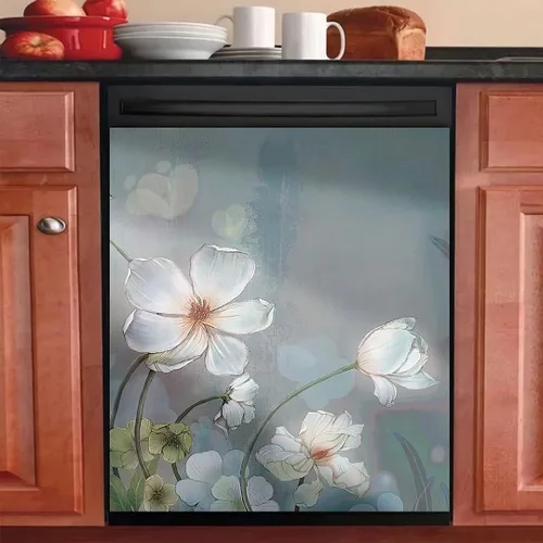 Vista 8 de Imán decorativo negro con diseño de estrella y corona de granero para puerta de lavavajillas