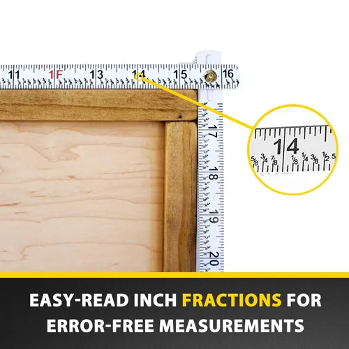 Vista 3 de Regla plegable de carpintero de Perfect Measuring Tape Co. FR-72, construcción ligera de compuesto (regla plegable de yarda) con fracciones