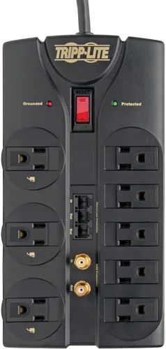 Vista 6 de enchufe múltiple para uso médico de 10 pulgadas TEL/Coaxial negro