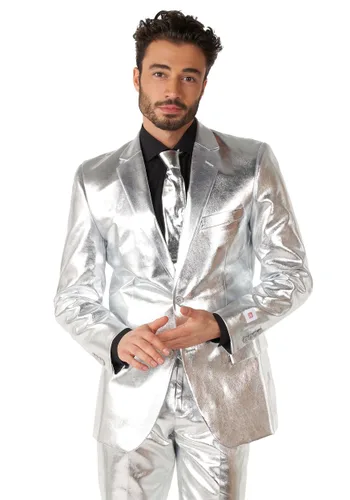 Vista 2 de Traje Shiny Silver de Hombre Opposuits Multicolor