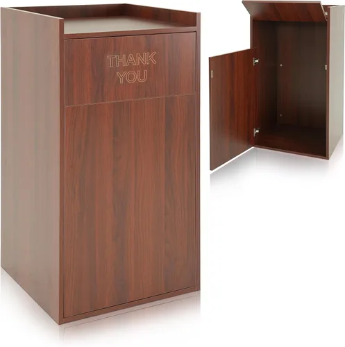 Vista 11 de Alpine Gabinete de Bote de Basura para Restaurante - Bote de Basura Comercial de 40 Galones, Receptáculo de Basura Interior con Soporte para Bandeja