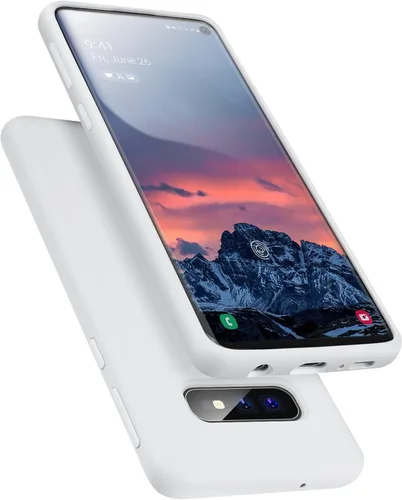 Vista 8 de Diseñada para Galaxy S10e, funda de goma de gel de silicona líquida a prueba de golpes, cojín de forro de tela de microfibra suave compatible