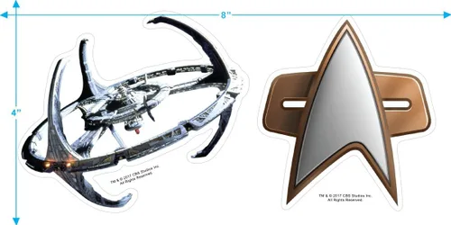 Vista 4 de Star Trek Deep Space Nueve camiseta atlética y pegatinas