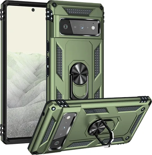 Vista 44 de Korecase Funda para Google Pixel 6 Pro de Servicio Pesado Resistente de Cuerpo Completo a Prueba de Arañazos a Prueba de Golpes Protección