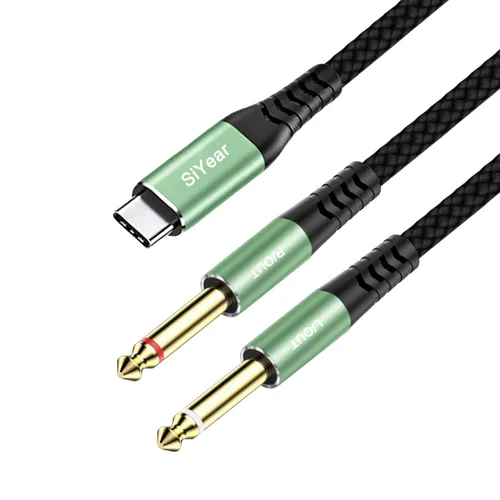 Vista 15 de Cable de audio USB C a 0.138 in, TRS de 1/8 pulgadas a USB tipo C Aux para altavoz estéreo de automóvil, cable auxiliar compatible con iPhone 15, 16