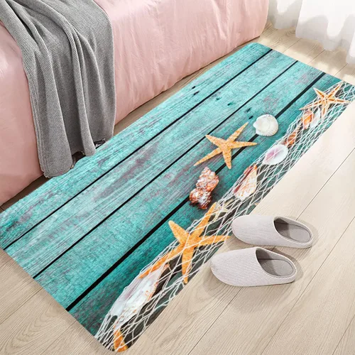 Vista 12 de LYFANS Alfombras de baño de espuma de esponja absorbente suave para baño y cocina (30 x 17 pulgadas), tapete de franela antideslizante brillante