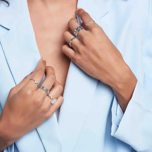 Vista 7 de Silpada Anillo 'Blue Whisper' con topacio y circonita cúbica en plata de ley