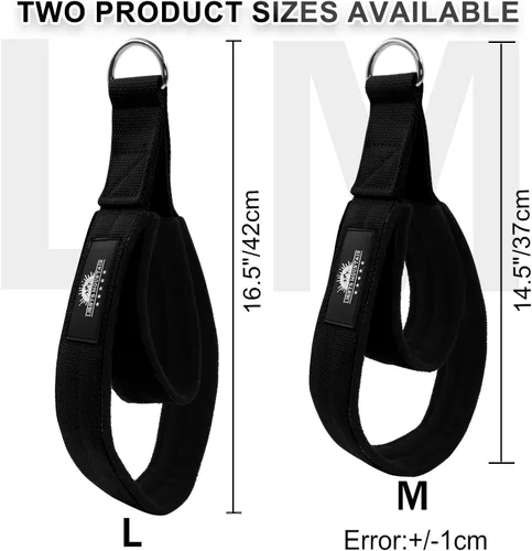 Vista 2 de 1 par de correas de doble bucle de Pilates para Reformer Fitness D-Ring Straps Handle Yoga Ejercicio Accesorios para el gimnasio en casa