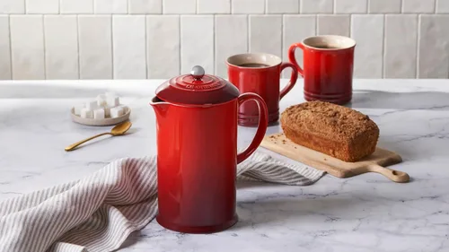 Vista 5 de Le Creuset Gres Prensa Francesa, 34 onzas., Marsella Marseille
