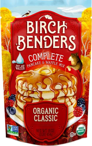Vista 8 de Birch Benders Mezcla para panqueques y waffles con suero de leche, bolsa de 16 onzas