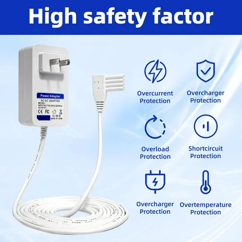 Vista 4 de Adaptador de fuente de alimentación de 5 V para bomba Moog Zevex Enteralite Infinity, compatible con bombas de alimentación Infinity Orange