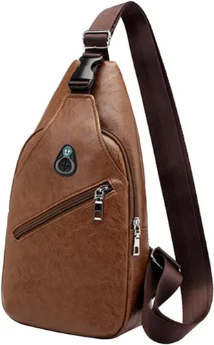 Vista 6 de VALICLUD 2pcs Men Crossbody Bags Mens Messenger Bag Men Messenger Bag Crossbody for Men Small Backpack for Men Chest Bag Men Chest Bag for Men Sling