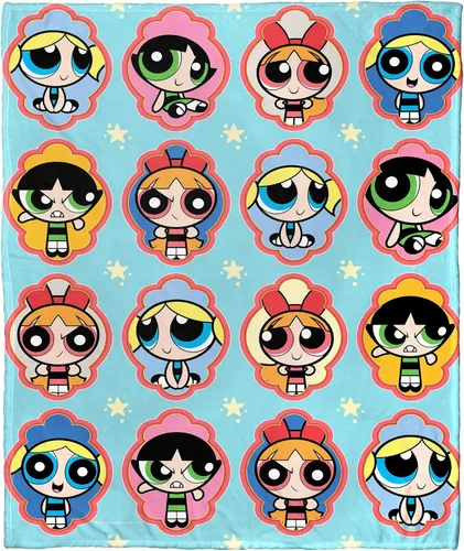 Vista 12 de Northwest Powerpuff - Manta de seda táctil para niñas, 50 x 60 pulgadas, Birthday Bash The Baddie