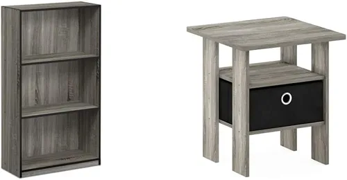 Vista 8 de Furinno 99736DBR - Estantería básica de 3 niveles, color café oscuro
