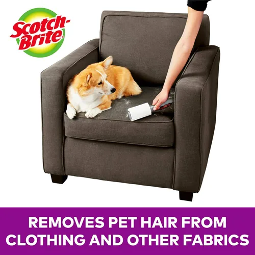 Vista 4 de Scotch-Brite Rodillo de pelusa extra pegajoso para mascotas, 4, 400 hojas