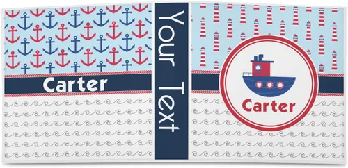 Vista 2 de Carpeta personalizada de 3 anillas Light House & Waves - 2 pulgadas