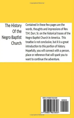 Vista 2 de The History of the Negro Baptist Church A Brief look at the foundations of the black church