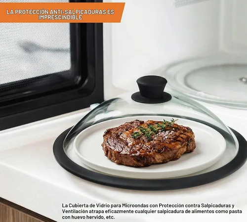Vista 5 de OEC Cubierta para microondas de vidrio templado mejorada con salpicaduras
