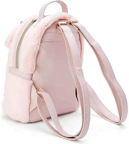 Vista 2 de Melody - Mochila de felpa para mujer, bolso de hombro con figura de felpa para mujeres y niños, regalo, Rosado
