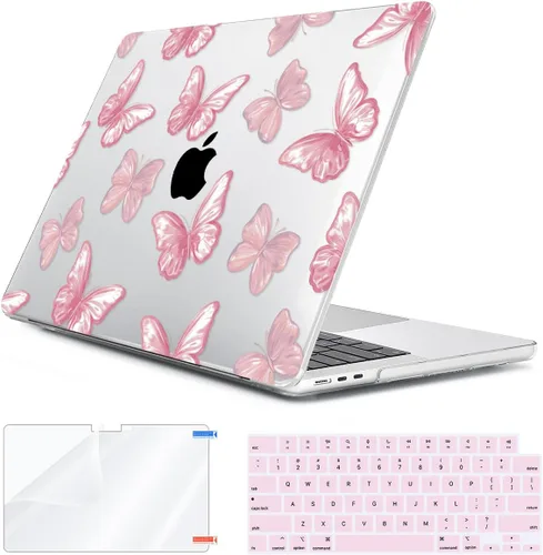 Vista 26 de Compatible con MacBook Air 2026 2025 2024-2022 de 13.6 pulgadas M5 A3449 M4 A3240 M3 A3113 M2 A2681 con Touch ID, carcasa rígida de plástico hoja