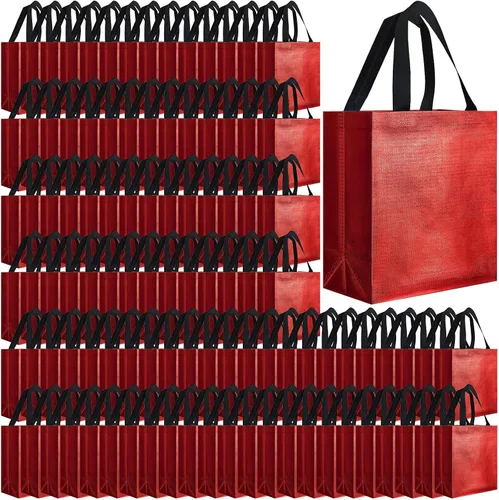 Vista 38 de Eccliy - 80 bolsas de regalo reutilizables, tamaño mediano, color negro