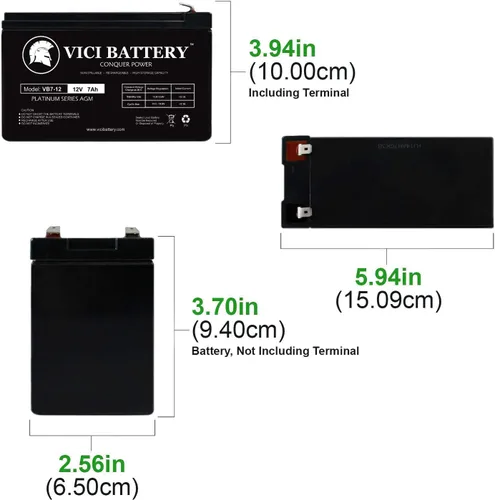 Vista 4 de Mighty Mule 502 de repuesto de VICI Battery Brand - Paquete de 2