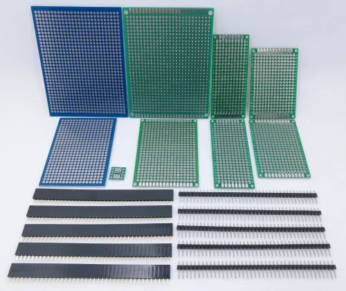 Vista 5 de Kit surtido de componentes, bolsa de agarre, IC, Opamp,Resistencias, Condensadores de poliéster, LED, PCB, diodos, transistores, 2200 piezas