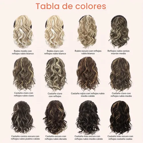Vista 5 de SEIKEA Highight - Extensión de cola de caballo de 10 pulgadas, corta, gruesa, ondulada, suave, de aspecto natural, clip en una pieza, cola de Marrón