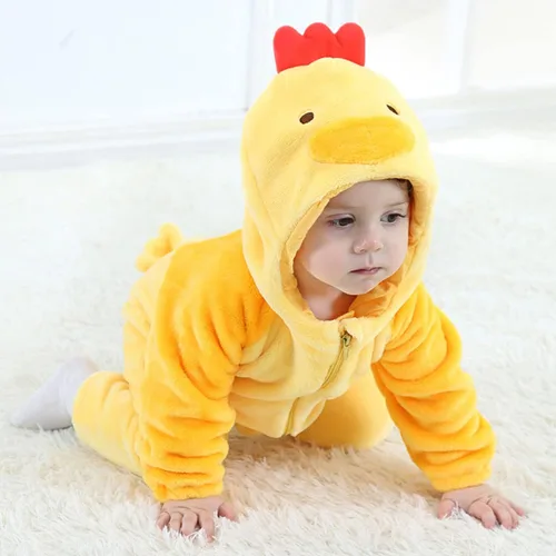 Vista 4 de Disfraces de Halloween para bebés, niños y niñas, disfraz de pollo de animales de granja