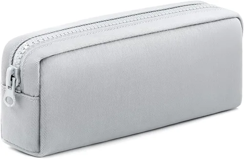 Vista 6 de Estuche para lápices de gran capacidad, bolsa de color puro para bolígrafos con cremallera, bolsa de almacenamiento estacionaria para oficiales Negro