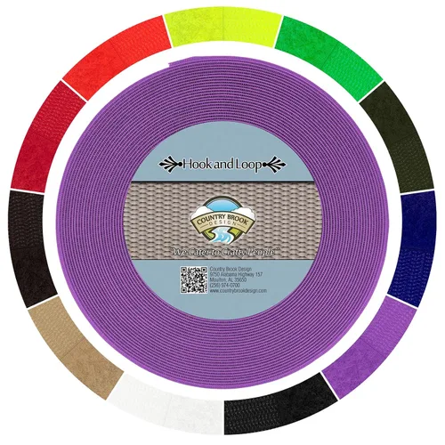 Vista 13 de Country Brook Design Cierre de velcro no adhesivo de 1 pulgada (beige, 5 yardas)