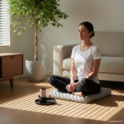 Vista 2 de Soporte de incienso 4 en 1, soporte para quemador de salvia, quemador de palo santo, bandeja de captura de cenizas de 5.47 pulgadas, soporte