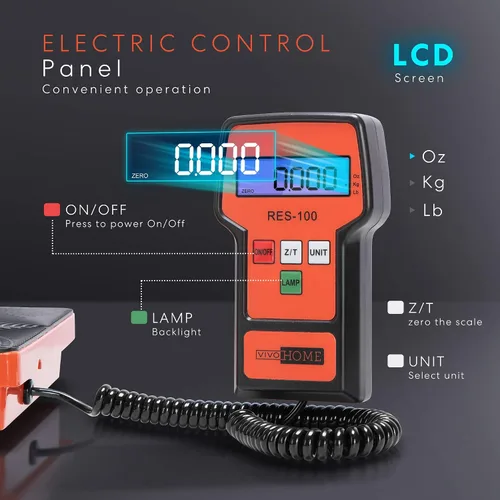 Vista 4 de VIVOHOME Báscula electrónica de carga refrigerante digital de alta precisión con estuche y bomba de vacío de aire HVAC de una sola etapa de 110V 1/4