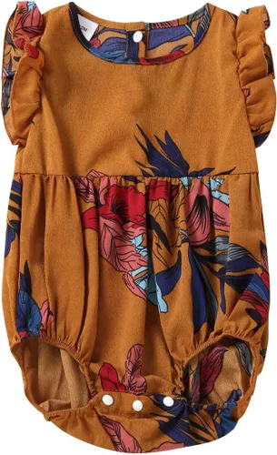 Vista 5 de AWIBMK Vestidos para mamá y yo, conjunto de ropa con cuello en V a juego para madre e hija