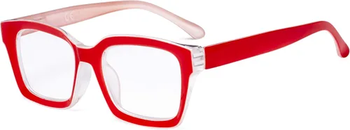 Vista 10 de Eyekepper Gafas de mujer - Gafas de diseño cuadrado de gran tamaño para mujer, color negro