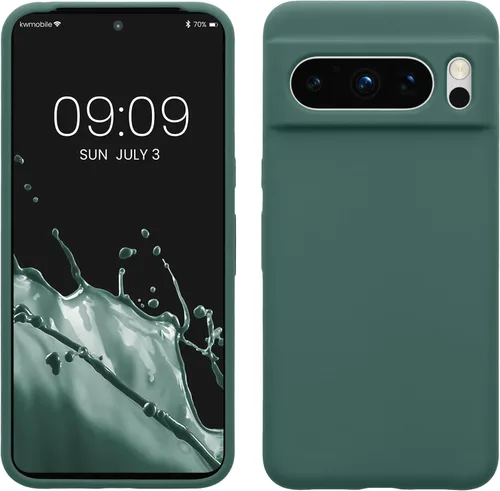 Vista 53 de kwmobile Funda compatible con Google Pixel 7 Pro - Funda de silicona TPU con acabado suave - Piedra antigua