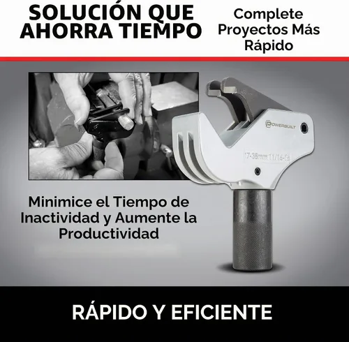 Vista 5 de Powerbuilt Herramienta Universal de Reparación de Roscas 11/16" - 1-1/2" SAE / 17-38mm Métrica - Herramienta para Arreglar Roscas Dañadas - 643029ECE