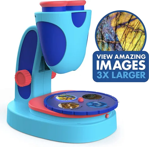 Vista 3 de Educational Insights GeoSafari Jr. Kidscope, Microscopio para niños, juguete STEM, relleno para cesta de Pascua para niños, regalo para niños