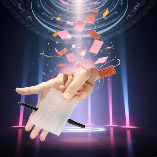 Vista 6 de BWESOO 2 piezas de trucos de magia de cerca de accesorios mágicos, tarjeta perspectiva distorsión magia, tarjetas mágicas trucos accesorios