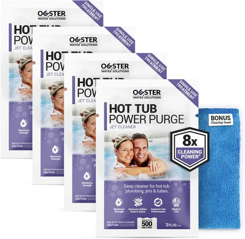Vista 6 de Bio Ouster Paquete de cuidado semanal 3 en 1 y purga de energía, productos químicos para bañera de hidromasaje, limpiador de spa, productos químicos
