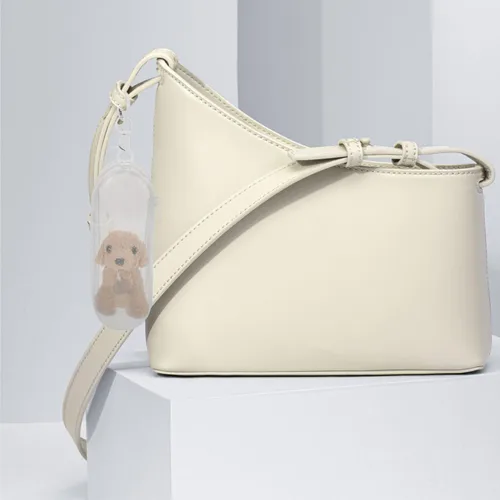 Vista 7 de Abaodam Mini bolsa de almacenamiento para muñecas, bolsa transparente para exhibir muñecas con hebilla colgante, vitrina portátil para viajes