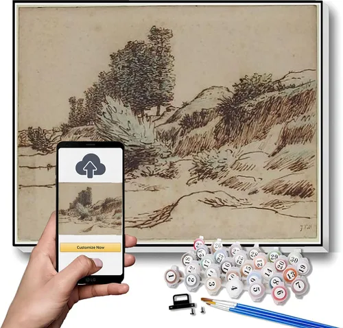 Vista 14 de Kits de pintura por números para adultos y niños, pintura de otoño por Jean-Francois Millet Arts Craft para decoración de pared del hogar