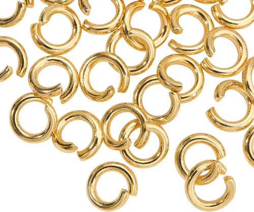 Vista 16 de DanLingJewelry 1000 anillos de salto abiertos de acero inoxidable 304 calibre 17 de 0.394 in para hacer joyas, conectores de joyería, encontrar