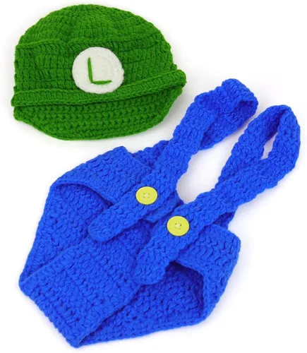Vista 5 de Armycrew Mario and Luigi - Conjunto de 2 piezas de ganchillo